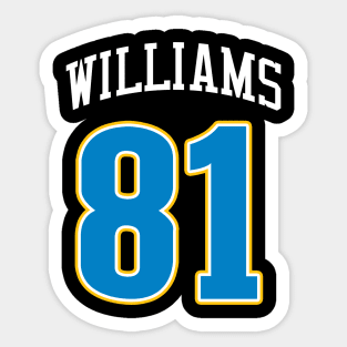 Williams - Chargers Sticker